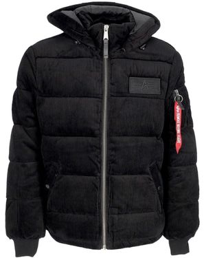 Alpha Industries Puffercordjack Zwart