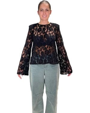Please T-Shirt Lace - Blue