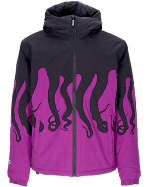 Octopus Layer Puffer Jacket - Purple