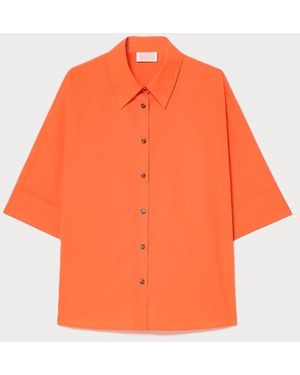 Persona Coton Chemise Corail Femme - Orange