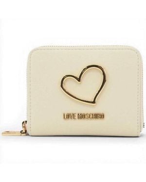Love Moschino Wallet Ivory - Metallic