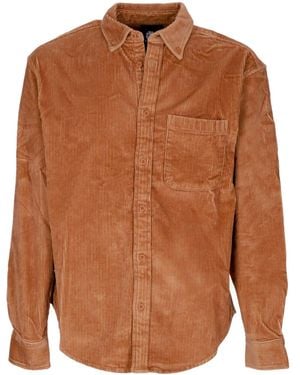 Element Long Sleeve Shirt Bold Corduroy Shirt - Brown