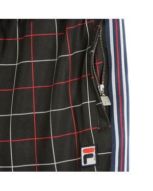 Fila Pantalon Corto Winta Aop Pantalones De Chandal A Cuadros Negros Para Mujer