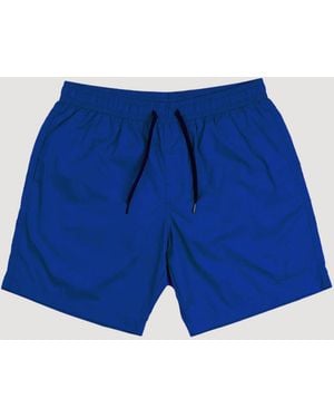 GARMENT WORKSHOP Bestickte Strand Shorts - Blau