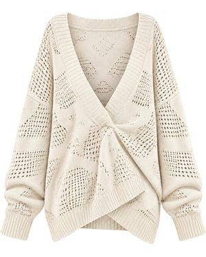 Akep V-Neck Pullover - Natural