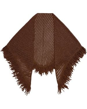 SIMONA CORSELLINI Shawl - Brown