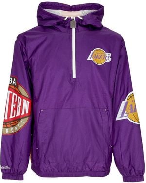 Mitchell &amp; Ness Removable Windbreaker Nba Team Og 2.0 Anorak Windbreaker Loslak - Purple