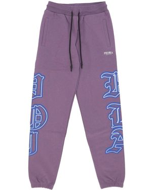 Phobia Pantalones De Chandal Ligeros Hombre Pantalon Con Estampado Gothic Sk Purpura - Morado