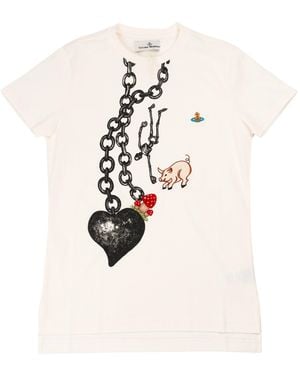 Vivienne Westwood Heart Chain Peru T-Shirt - White