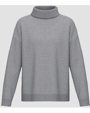 Marella High Neck Knitted Wool - Gray