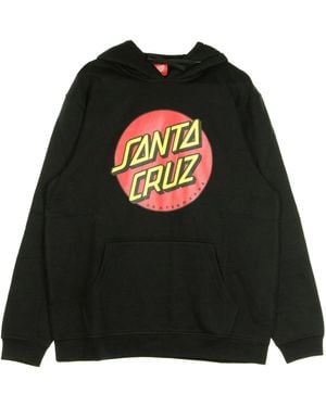 Santa Cruz Classic Dot Hood Sweatshirt - Black