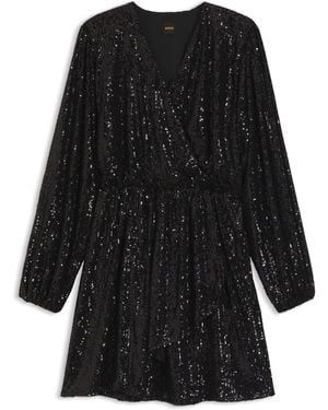 BOSS Kleid C_Dilloi - Schwarz