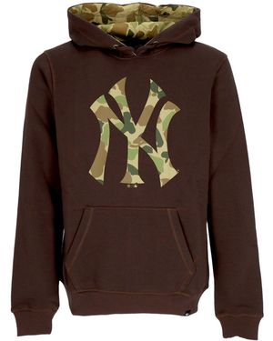 '47 Hoodie Mlb Frog Skin Camo Pop Burnside Hoodie Neyyan - Brown