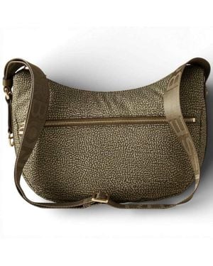 Borbonese Bag Luna Bag Small Gerecycleerde Stof Op - Groen