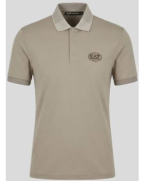 EA7 Polo Technische Stof - Naturel
