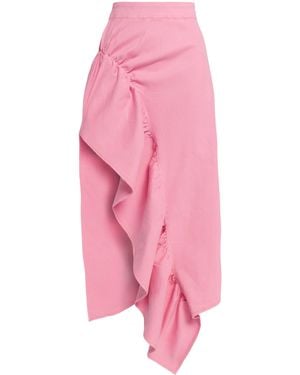 WEILI ZHENG Falda De Mujeres Assimitrica - Rosa
