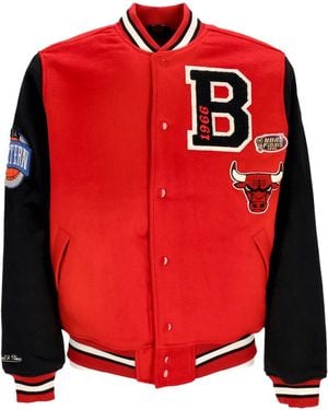 Mitchell & Ness College Jacket Nba Team Legacy Varsity Jacket Chibul - Red