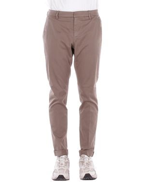 Dondup Pants Up235Gs0096U 718 Slim Chino Gaubert Pants - Gray