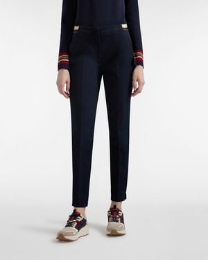 Harmont & Blaine Chino Pants With Elastic - Blue