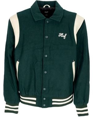 Huf College Song Varsity Jacket - Green