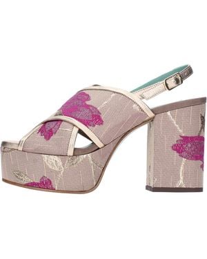 Paola D'arcano Sandales Fuchsia - Rose