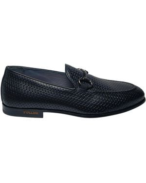 Pollini Sb10112Moeuh0000 Hombres Cuero Negro