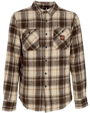 Santa Cruz Apex Long Sleeve Shirt/S Shirt - Brown