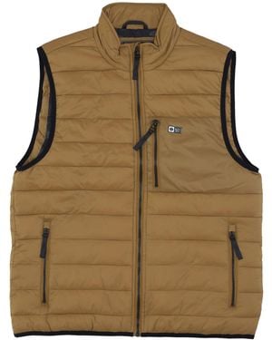 Salty Crew Barrier 2.0 Vest Workwear Sleeveless Down Jacket - Green