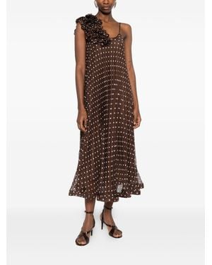P.A.R.O.S.H. Parosh Dress Pale - Brown