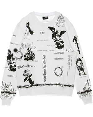 IHS Manifesto Leger D'Homme Cou D'Equipage Blanc
