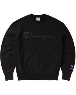 Champion Archive Campeon X Aries Sudadera Descentralizada Tripulacion Cuello Tripulacion Cuello - Negro