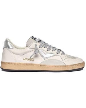 4b12 Witte Sneakers - Zwart