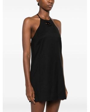 DIESEL Halterneck A-Line Mini Dress - Black