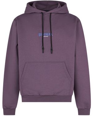 Phobia Sudadera Ligera Con Capucha Y Estampado De Calavera Para Hombre, Color Morado