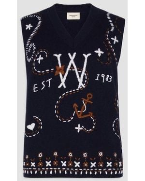 Weekend by Maxmara Vests With Embroidery - Blue