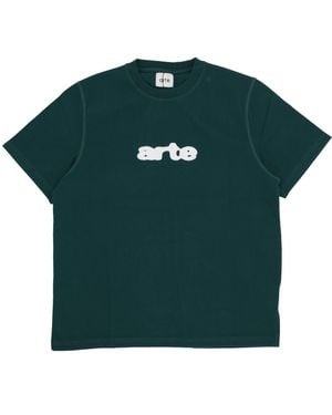 Arte' Shirt Blur Embroidery Tee - Green