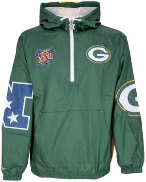 Mitchell & Ness Removable Windbreaker Nfl Team Og 2.0 Anorak Windbreaker Grepac - Green
