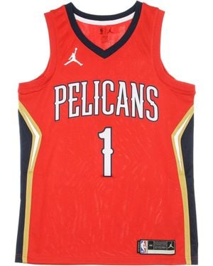 JORDAN NBA Camiseta De Baloncesto Hombre Nba Swingman Jersey Jordan Statement Edition 2020 No 1 Zion Williamson Neopel University Rojo