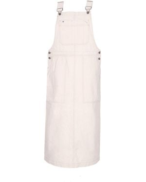 Element Dungaree Denim Dress Overalls - Natural