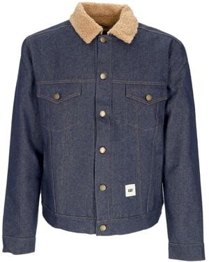 Caterpillar Jeans Denim Tracker Jacket - Blue