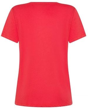Seventy T-Shirt Femme Demi-Filet - Rouge