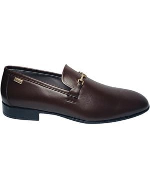 Pollini Sb10042G0Eua0313 Hombre De Cuero Marron - Negro