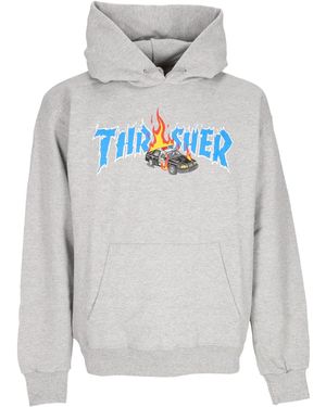 Thrasher Sudadera Con Capucha Cop Car Para Hombre, Color Gris