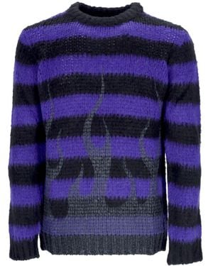 Vision Of Super Flames Pullover Lila Herrenpullover - Blau