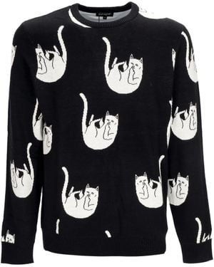 RIPNDIP Fallender Nerm-Strickpullover Fur Herren - Schwarz