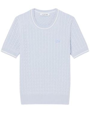 Lacoste Sweaters Azure - White