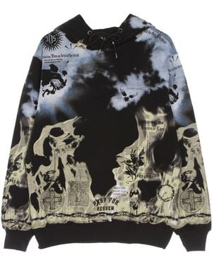 IHS Hoodie Clouds &Amp;Amp; Flames Hoodie/Multiple - Negro