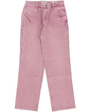 Guess Vaqueros Mujer W Go Overdye Carpenter Pant Go Overdye Lavado Rosa