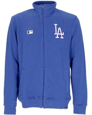 '47 Lightweight High Neck Sweatshirt Mlb Helix Track Jacket Losdod - Blue