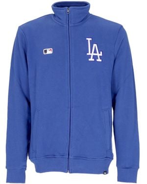 '47 Lightweight High Neck Sweatshirt Mlb Helix Track Jacket Losdod - Blue